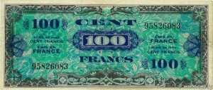 100 francs Drapeau type 1944