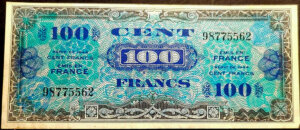 100 francs Drapeau type 1944