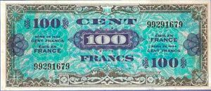 100 francs Drapeau type 1944