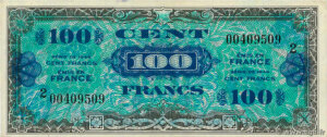 100 francs Drapeau type 1944