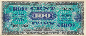 100 francs Drapeau type 1944