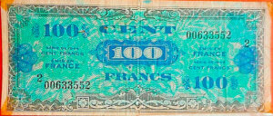 100 francs Drapeau type 1944