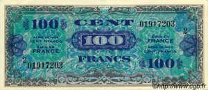 100 francs Drapeau type 1944