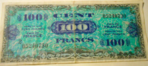 100 francs Drapeau type 1944