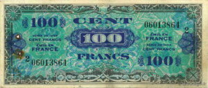 100 francs Drapeau type 1944