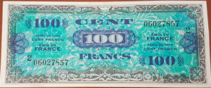 100 francs Drapeau type 1944