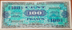 100 francs Drapeau type 1944