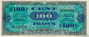 100 francs Drapeau type 1944