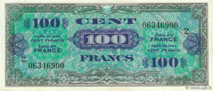 100 francs Drapeau type 1944