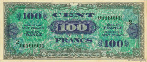 100 francs Drapeau type 1944