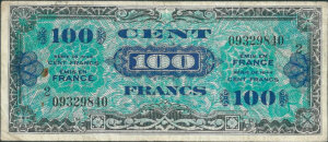 100 francs Drapeau type 1944