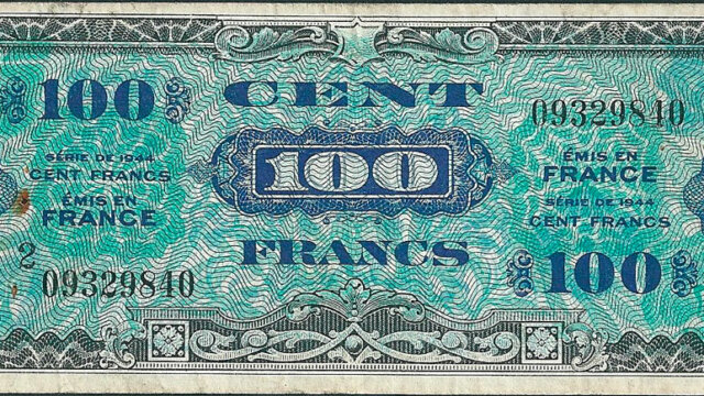 100 francs Drapeau type 1944