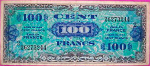 100 francs Drapeau type 1944