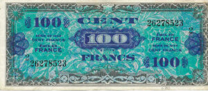 100 francs Drapeau type 1944