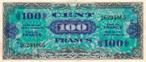 100 francs Drapeau type 1944