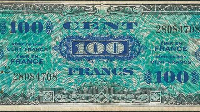 100 francs Drapeau type 1944