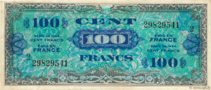 100 francs Drapeau type 1944