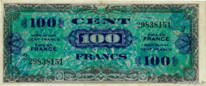 100 francs Drapeau type 1944