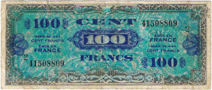 100 francs Drapeau type 1944