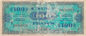 100 francs Drapeau type 1944