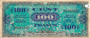 100 francs Drapeau type 1944