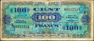 100 francs Drapeau type 1944