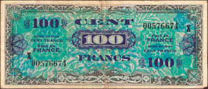 100 francs Drapeau type 1944