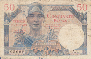 50 francs Trésor Français type 1947