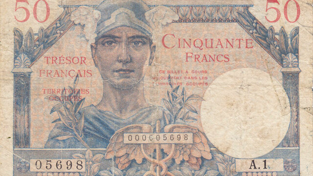 50 francs Trésor Français type 1947