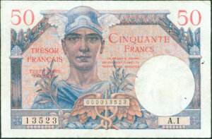 50 francs Trésor Français type 1947