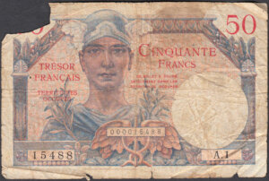 50 francs Trésor Français type 1947