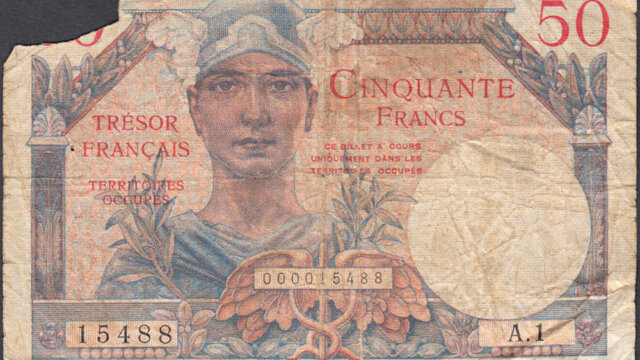 50 francs Trésor Français type 1947