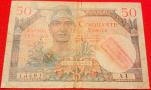 50 francs Trésor Français type 1947