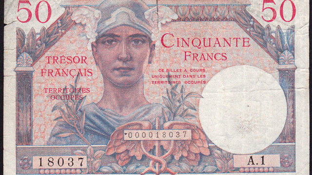 50 francs Trésor Français type 1947