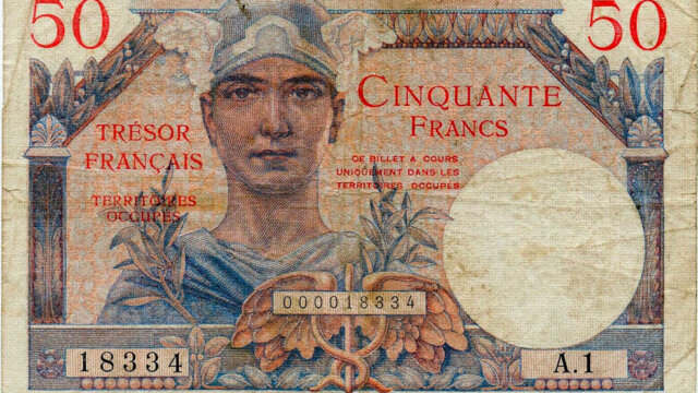 50 francs Trésor Français type 1947