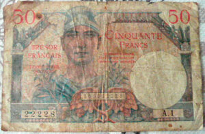 50 francs Trésor Français type 1947