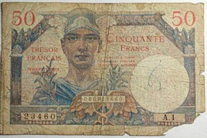 50 francs Trésor Français type 1947