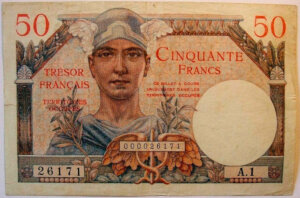 50 francs Trésor Français type 1947