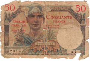 50 francs Trésor Français type 1947