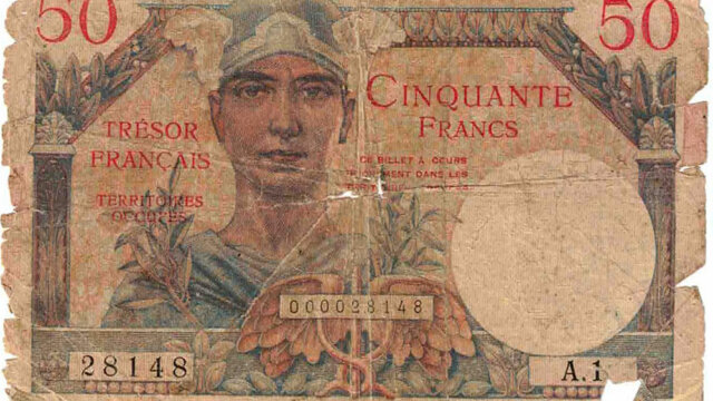 50 francs Trésor Français type 1947