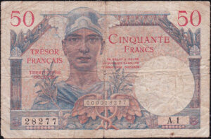 50 francs Trésor Français type 1947