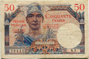 50 francs Trésor Français type 1947