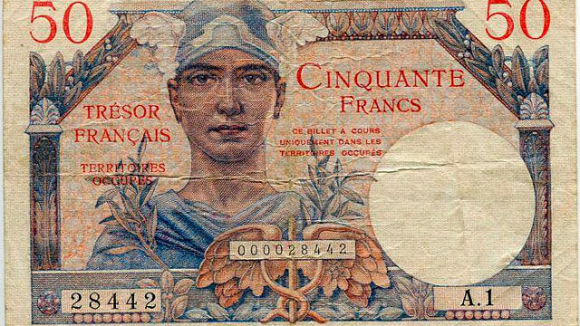 50 francs Trésor Français type 1947