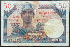 50 francs Trésor Français type 1947