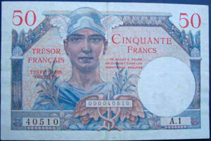 50 francs Trésor Français type 1947