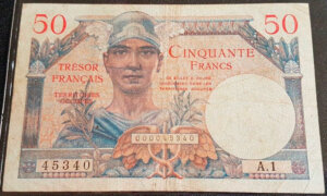 50 francs Trésor Français type 1947