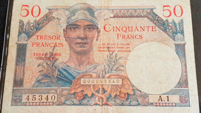 50 francs Trésor Français type 1947