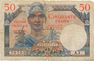 50 francs Trésor Français type 1947