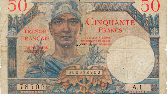 50 francs Trésor Français type 1947