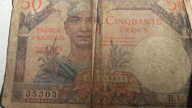 50 francs Trésor Français type 1947